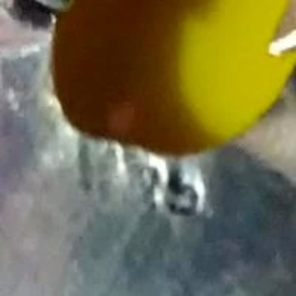 Artisan Handmade Yellow Carved Face Silver Ring - Picture 3 of 4